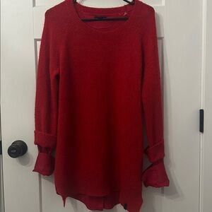 RUDSAK Vibrant Red Mohair/Wool Mix Sweater